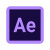 Icône Adobe After Effects, outil utilisé par Ambre en design vidéo