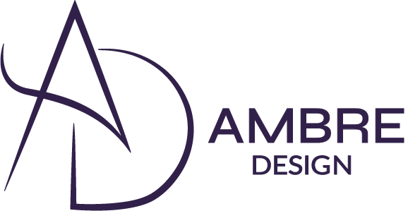 Logo Ambre Design en version violet foncé