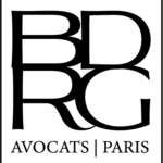 Logo BDRG Avocats de ambre design, encadré.