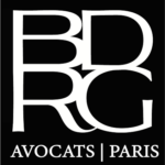 Ambre Design logo BDRG Avocats en négatif