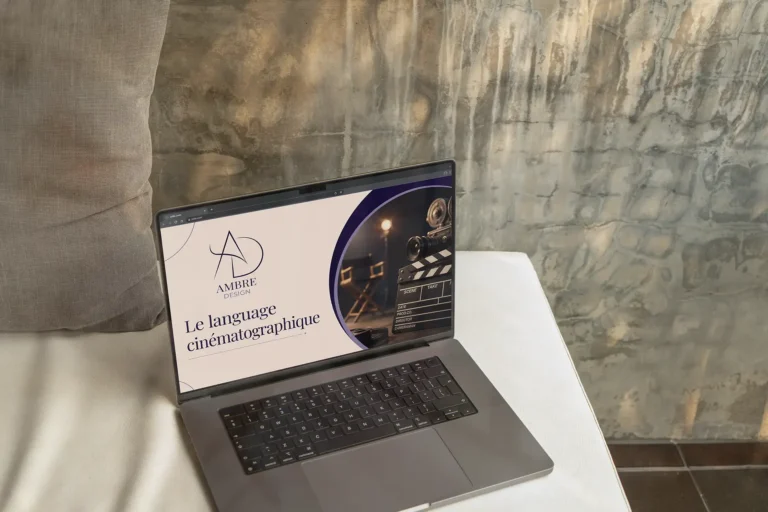 Site Ambre Design, projet  de 3 vidéos sur le Langage Cinématographique